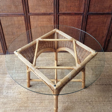 Load image into Gallery viewer, VINTAGE CANE PATIO TABLE