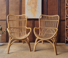 Load image into Gallery viewer, YAMAKAWA C110 HIGHBACK CANE ARMCHAIRS. PRICE IS EACH. ONE LEFT!
