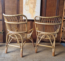 Load image into Gallery viewer, YAMAKAWA C110 HIGHBACK CANE ARMCHAIRS. PRICE IS EACH. ONE LEFT!