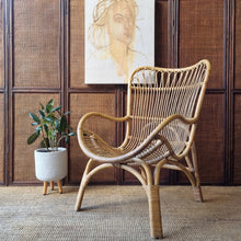Load image into Gallery viewer, YAMAKAWA C110 HIGHBACK CANE ARMCHAIRS. PRICE IS EACH. ONE LEFT!