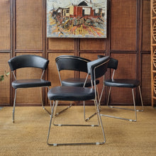 Load image into Gallery viewer, 4 x MODERN SLED BASE DINING CHAIRS