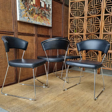 Load image into Gallery viewer, 4 x MODERN SLED BASE DINING CHAIRS