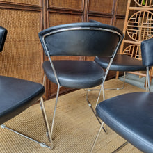 Load image into Gallery viewer, 4 x MODERN SLED BASE DINING CHAIRS