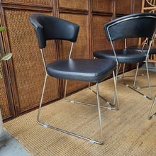 Load image into Gallery viewer, 4 x MODERN SLED BASE DINING CHAIRS