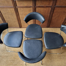 Load image into Gallery viewer, 4 x MODERN SLED BASE DINING CHAIRS