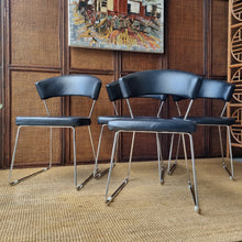Load image into Gallery viewer, 4 x MODERN SLED BASE DINING CHAIRS