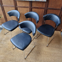 Load image into Gallery viewer, 4 x MODERN SLED BASE DINING CHAIRS