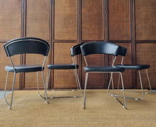 Load image into Gallery viewer, 4 x MODERN SLED BASE DINING CHAIRS