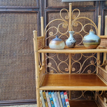 Load image into Gallery viewer, SMALL VINTAGE CANE & RATTAN SHELVES. PRICE IS EACH.