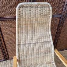 Load image into Gallery viewer, VINTAGE IKEA ÖLAND WICKER CANTILEVER BENTWOOD ARMCHAIR