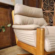Load image into Gallery viewer, VINTAGE MODULE SWIVEL LEATHER ARMCHAIR