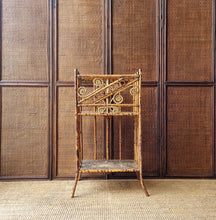 Load image into Gallery viewer, ANTIQUE TORTOISESHELL CANE 'CANTERBURY', MAGAZINE RACK, BOOK STAND, ETC.