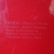 Load image into Gallery viewer, VINTAGE RED KARTELL SIDE TABLE