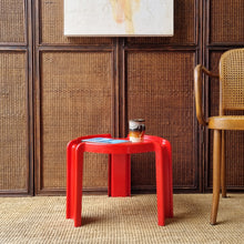Load image into Gallery viewer, VINTAGE RED KARTELL SIDE TABLE