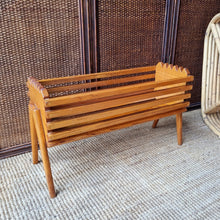 Load image into Gallery viewer, MID CENTURY ATOMIC TIMBER PLANTER