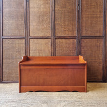 Load image into Gallery viewer, MID CENTURY SOLID MYRTLE BLANKET/ STORAGE BOX