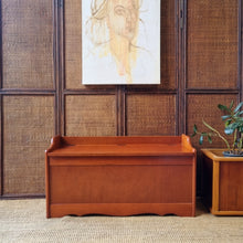 Load image into Gallery viewer, MID CENTURY SOLID MYRTLE BLANKET/ STORAGE BOX