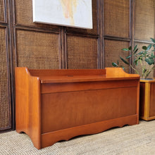 Load image into Gallery viewer, MID CENTURY SOLID MYRTLE BLANKET/ STORAGE BOX