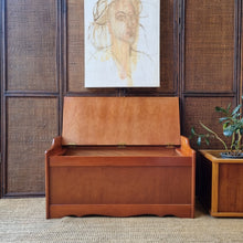 Load image into Gallery viewer, MID CENTURY SOLID MYRTLE BLANKET/ STORAGE BOX