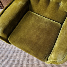 Load image into Gallery viewer, VINTAGE VELOUR ARMCHAIR