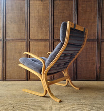 Load image into Gallery viewer, SCANDI STYLE BENTWOOD CANTILEVER ARMCHAIR