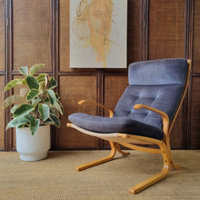 Load image into Gallery viewer, SCANDI STYLE BENTWOOD CANTILEVER ARMCHAIR