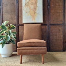 Load image into Gallery viewer, 2 MID CENTURY 'SLIPPER' CHAIRS. PRICE IS EACH.