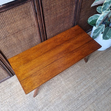 Load image into Gallery viewer, MID CENTURY SOLID HARDWOOD COFFEE TABLE