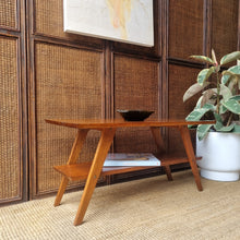 Load image into Gallery viewer, MID CENTURY SOLID HARDWOOD COFFEE TABLE