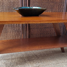 Load image into Gallery viewer, MID CENTURY SOLID HARDWOOD COFFEE TABLE