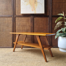 Load image into Gallery viewer, MID CENTURY SOLID HARDWOOD COFFEE TABLE