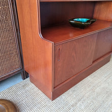 Load image into Gallery viewer, MID CENTURY SOLID HARDWOOD WALL UNIT ROOM DIVIDER BY SUNSHINE CABINETS.