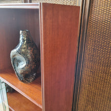 Load image into Gallery viewer, MID CENTURY SOLID HARDWOOD WALL UNIT ROOM DIVIDER BY SUNSHINE CABINETS.