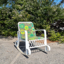 Load image into Gallery viewer, VINTAGE MID CENTURY OUTDOOR ROCKING CHAIR