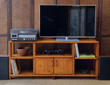 Load image into Gallery viewer, VINTAGE SOLID PINE ENTERTAINMENT UNIT
