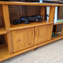 Load image into Gallery viewer, VINTAGE SOLID PINE ENTERTAINMENT UNIT