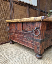 Load image into Gallery viewer, LARGE TEAK COFFEE TABLE TEA TRUNK