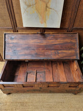 Load image into Gallery viewer, LARGE TEAK COFFEE TABLE TEA TRUNK