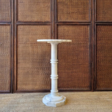 Load image into Gallery viewer, ALABASTER PEDESTAL STAND