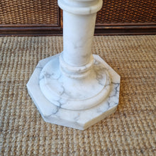 Load image into Gallery viewer, ALABASTER PEDESTAL STAND