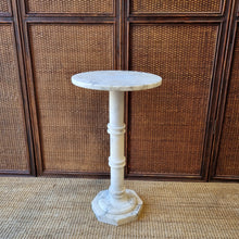 Load image into Gallery viewer, ALABASTER PEDESTAL STAND