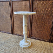 Load image into Gallery viewer, ALABASTER PEDESTAL STAND