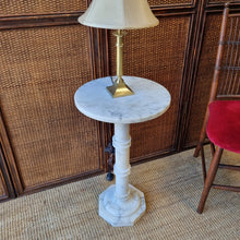 Load image into Gallery viewer, ALABASTER PEDESTAL STAND