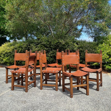 Load image into Gallery viewer, SPANISH REVIVAL CHAIRS. MADE IN AUSTRALIA. 8 AT $95 EACH.