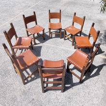 Load image into Gallery viewer, SPANISH REVIVAL CHAIRS. MADE IN AUSTRALIA. 8 AT $95 EACH.