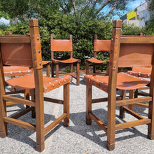 Load image into Gallery viewer, SPANISH REVIVAL CHAIRS. MADE IN AUSTRALIA. 8 AT $95 EACH.