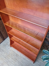 Load image into Gallery viewer, MID CENTURY SOLID HARDWOOD BOOKCASE