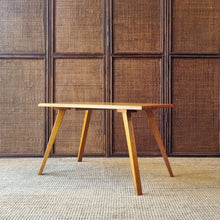 Load image into Gallery viewer, MID CENTURY SOLID HARDWOOD COFFEE TABLE