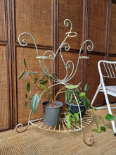 Load image into Gallery viewer, VINTAGE UNIQUE WROUGHT IRON PLANT STAND