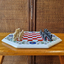 Load image into Gallery viewer, OCTAGONAL MARBLE CHESS SET